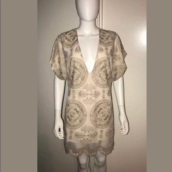 JENS PIRATE BOOTY Sun T gold natural mandala dress - Picture 2 of 7